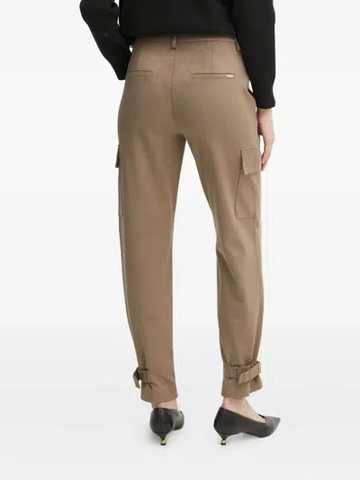 Guess Usa Buckle Trousers In Neutral