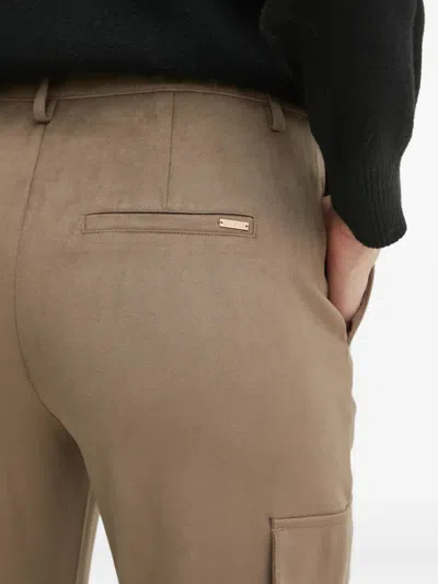 Guess Usa Buckle Trousers In Neutral