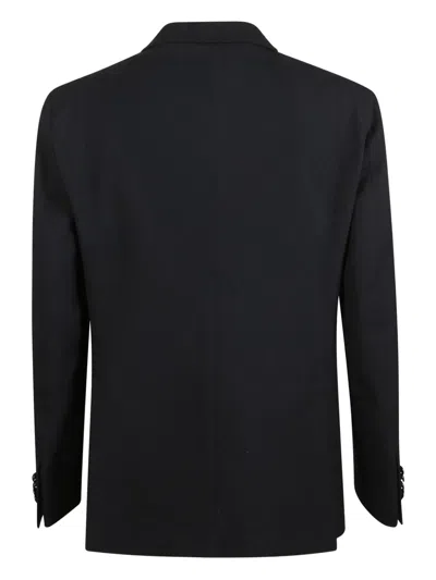 Tagliatore Men Navy Blue Single-breasted Blazer, 44 Luxury Blazers For Men Darveys In Black