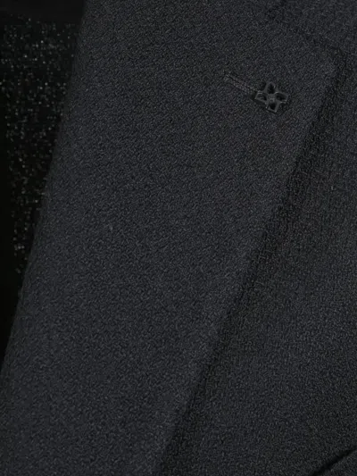 Tagliatore Men Navy Blue Single-breasted Blazer, 44 Luxury Blazers For Men Darveys In Black