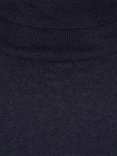 Canali Roll-neck Sweater In Blue