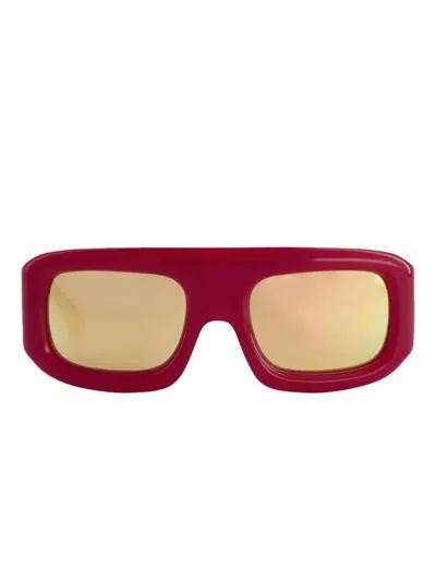 Port Tanger Mauretania Acetate Sunglasses In Red