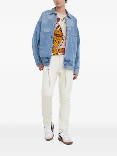 Hugo Boss Cotton Jeans In White