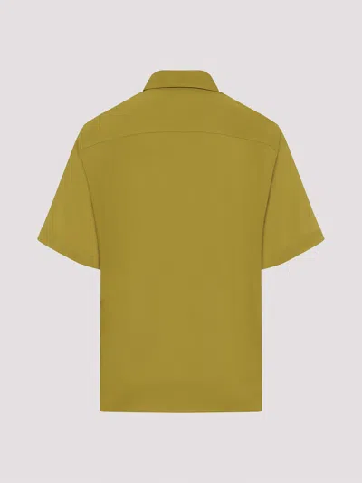 Ami Alexandre Mattiussi Ami Paris Classic Shortsleeve Classic Shirt In Green