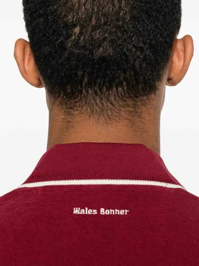 Adidas Originals Adidas X Wales Bonner Tiziano Red Terry Fabric Wales Bonner X Adidas Polo Shirt In Purple