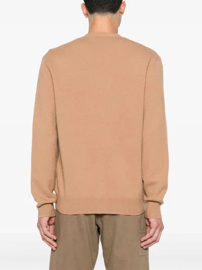 Apc A.p.c. Sweater Camel Brown Virgin Wool In Brown