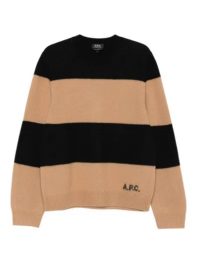Apc A.p.c. Sweaters In Brown