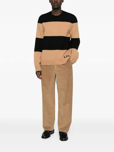 Apc A.p.c. Sweaters In Brown