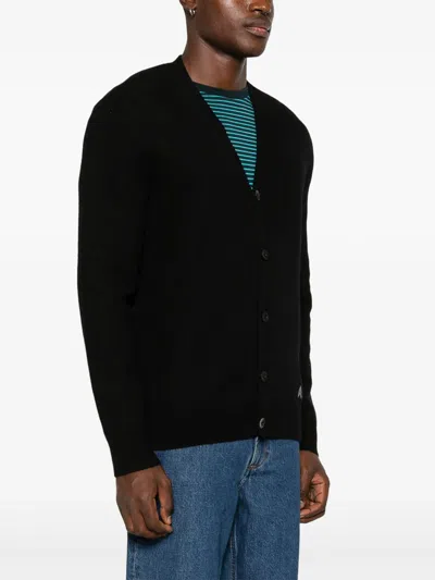 Apc Kenny Button Cardigan In Black
