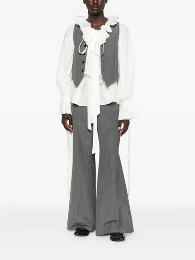 Ann Demeulemeester Belt Loop Casual Pants In Gold