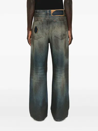Ann Demeulemeester Modest 5-pockets Relaxed Bootcut Trouser In Blue