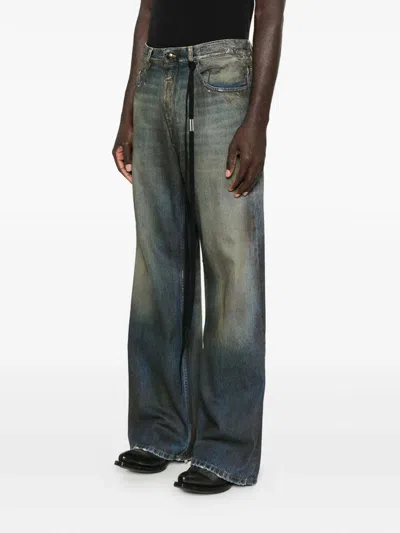 Ann Demeulemeester Modest 5-pockets Relaxed Bootcut Trouser In Blue