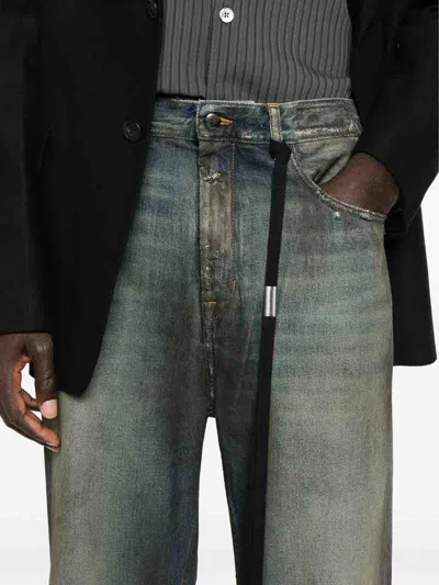 Ann Demeulemeester Modest 5-pockets Relaxed Bootcut Trouser In Blue