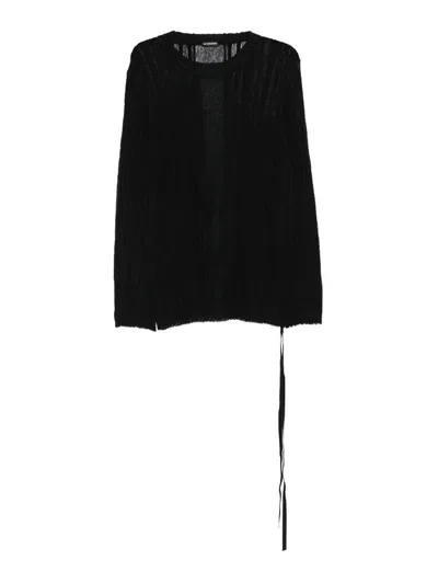 Ann Demeulemeester Sweaters Black In Black