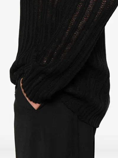 Ann Demeulemeester Sweaters Black In Black