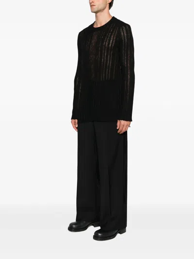 Ann Demeulemeester Sweaters Black In Black