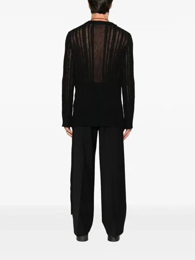 Ann Demeulemeester Sweaters Black In Black