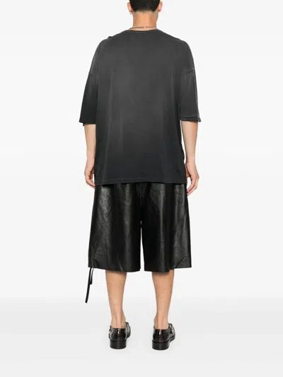 Ann Demeulemeester Dieter High Comfort T-shirt With Patches In Black