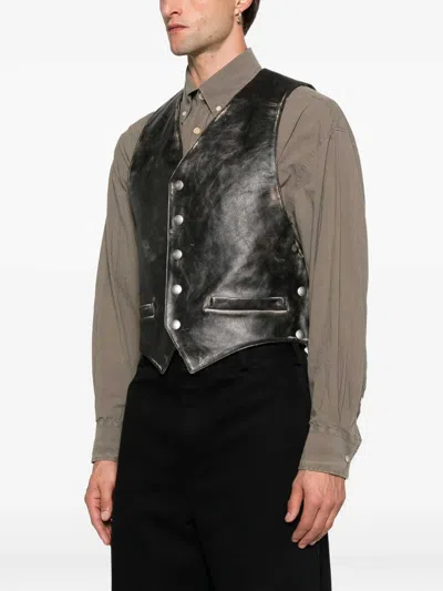 Ann Demeulemeester Albien Classic Waistcoat In Black