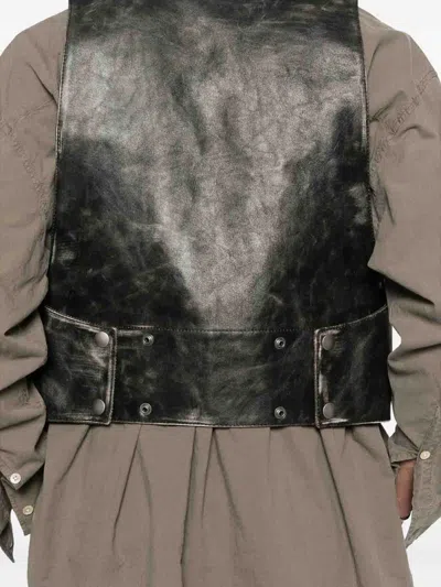 Ann Demeulemeester Albien Classic Waistcoat In Black