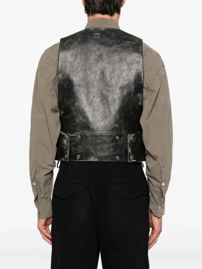 Ann Demeulemeester Albien Classic Waistcoat In Black