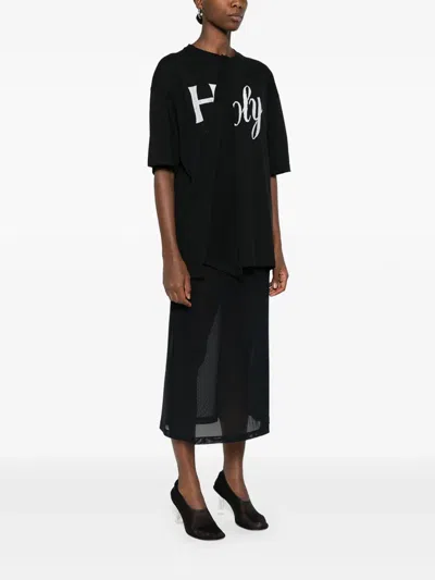 Ann Demeulemeester Crew Neck T-shirt In Blue