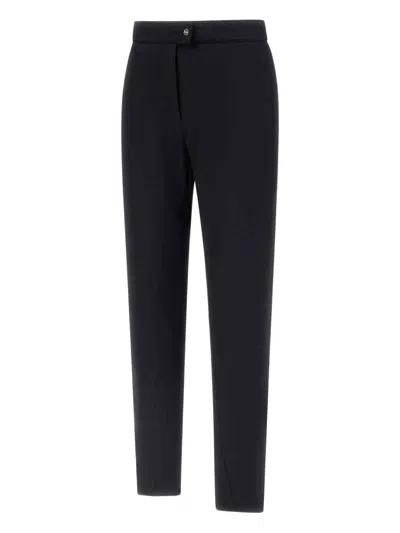 Herno Button Trousers In Blue