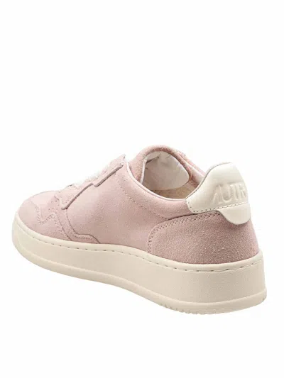 Autry Sneakers Medalist In Suede Color Silk In Pink