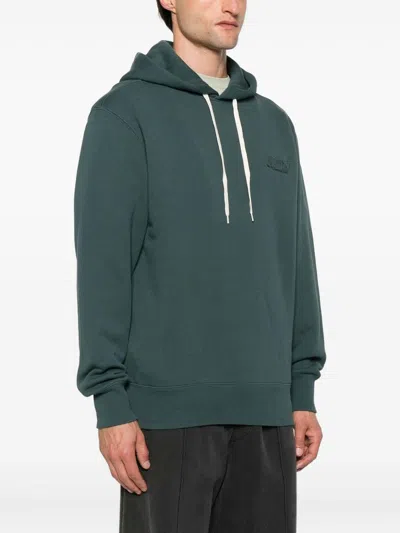 Autry Cotton Hoodie With Logo In Green