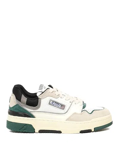 Autry Clc Low Multisuede Sneakers In White