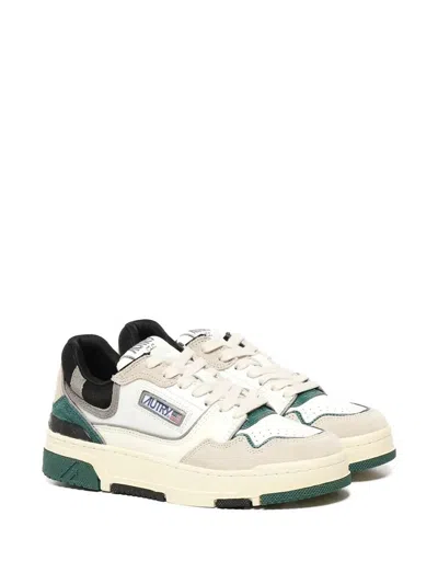 Autry Clc Low Multisuede Sneakers In White
