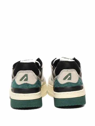 Autry Clc Low Multisuede Sneakers In White
