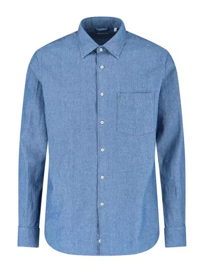 Aspesi Classic Shirt In Blue