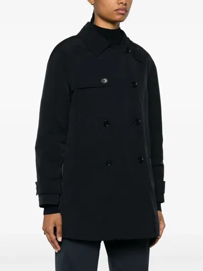 Aspesi Scarlett Trench Coat In Dark Blue