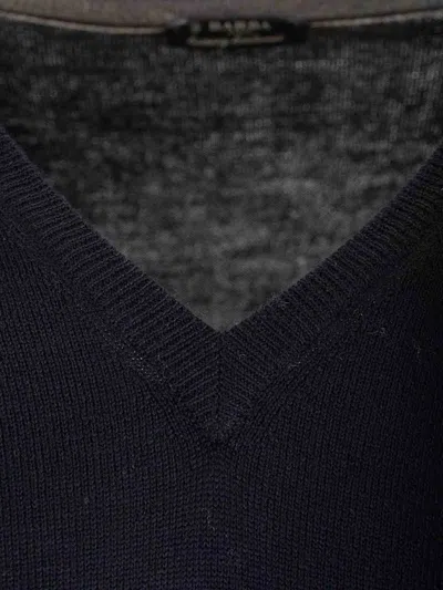 Barba Napoli Merino Wool Sweater In Blue