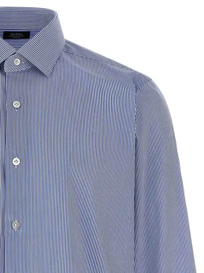 Barba Napoli Striped Shirt In Blue