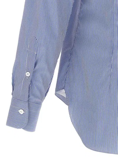 Barba Napoli Striped Shirt In Blue