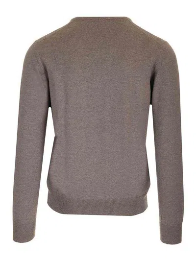 Barba Napoli Merino Wool Sweater In Gray
