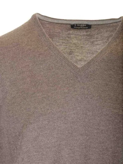 Barba Napoli Merino Wool Sweater In Gray