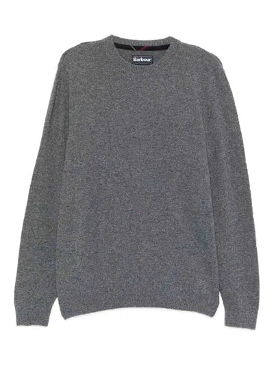 Barbour Wool Crewneck Sweater In Gray In Gray