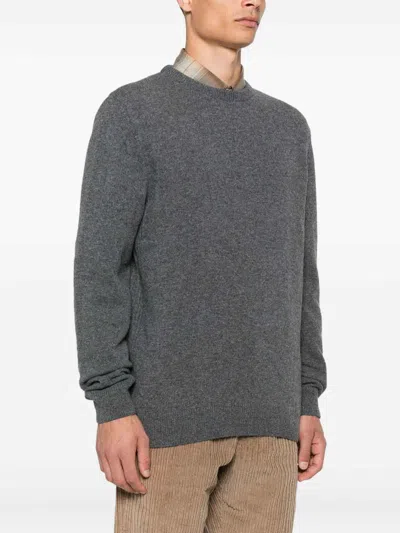 Barbour Wool Crewneck Sweater In Gray In Gray