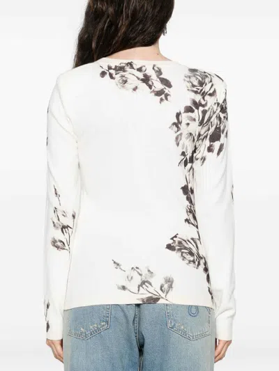 Blugirl Floral-print Top In Neutral