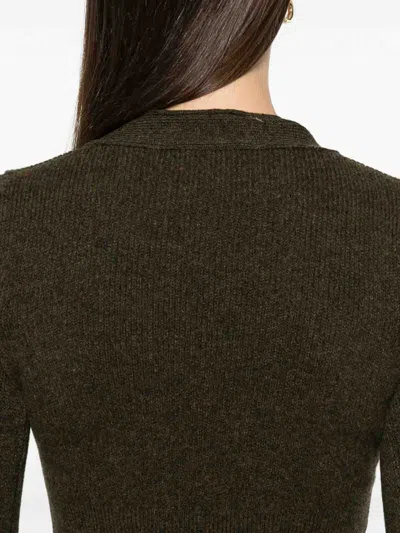 Blumarine Sweaters Green In Brown