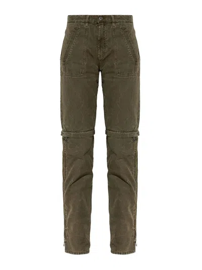 Blumarine Belt Loop Track Pants In Brown