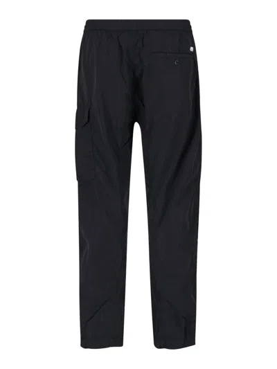 C.p. Company Straight Trousers In Black