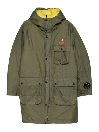 C.p. Company Long-sleeved Casual Jacket In Green