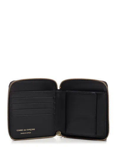 Comme Des Garçons Zipper Around Classic Wallet Accessories In Black