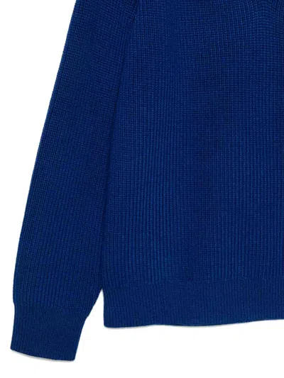 Calvin Klein V-neck Sweater In Blue