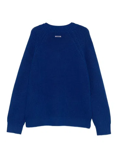 Calvin Klein V-neck Sweater In Blue