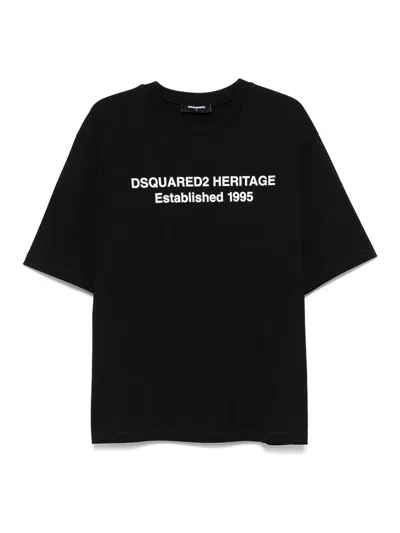 Dsquared2 Oversized Signature T-shirt In Black